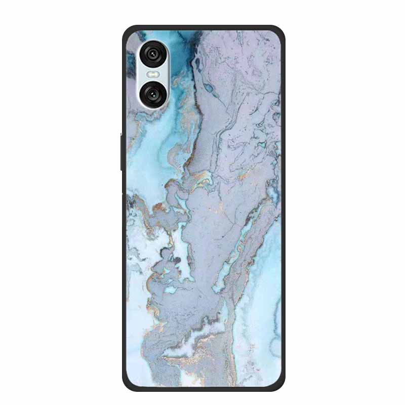 Case For Sony Xperia 10 VI 5G Marble TPU Soft Silicone Back Cover For Sony Xperia 10VI Phone Cases Protective Mica Painted Capa