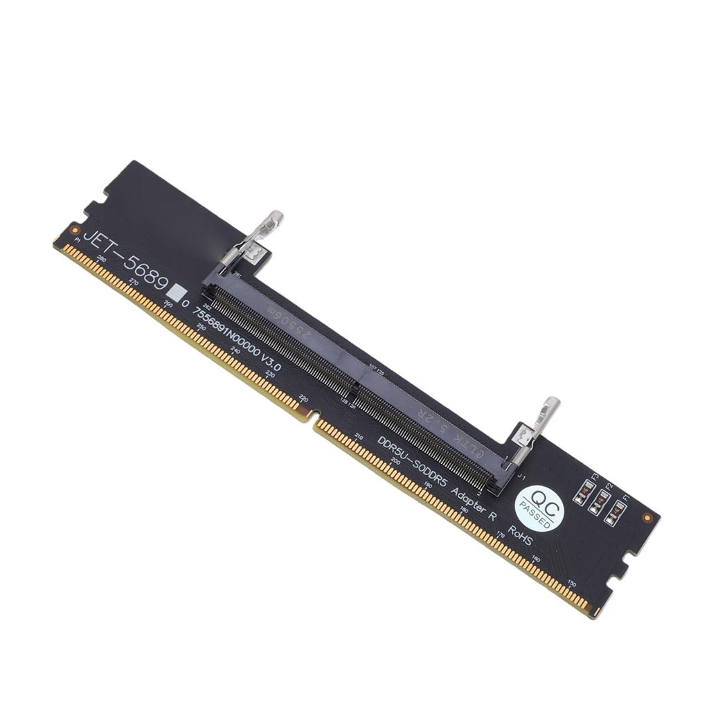 DDR5 U-DIMM to SO DDR5 RVS Adapter Card Laptop to Desktop Memory Converter for Computer Repair and Maintenance