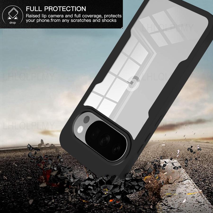 Front + Back Protect ShockProof Case For Google Pixel 9 10 Pro XL 10A 6A 360 Degrees Cover Pixel9 Pixel10