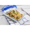 Lot de 3 Lunch Box - PYREX - Cook &amp; Go - Verre - Rectangulaire - Couvercle hermétique - 0,8 L