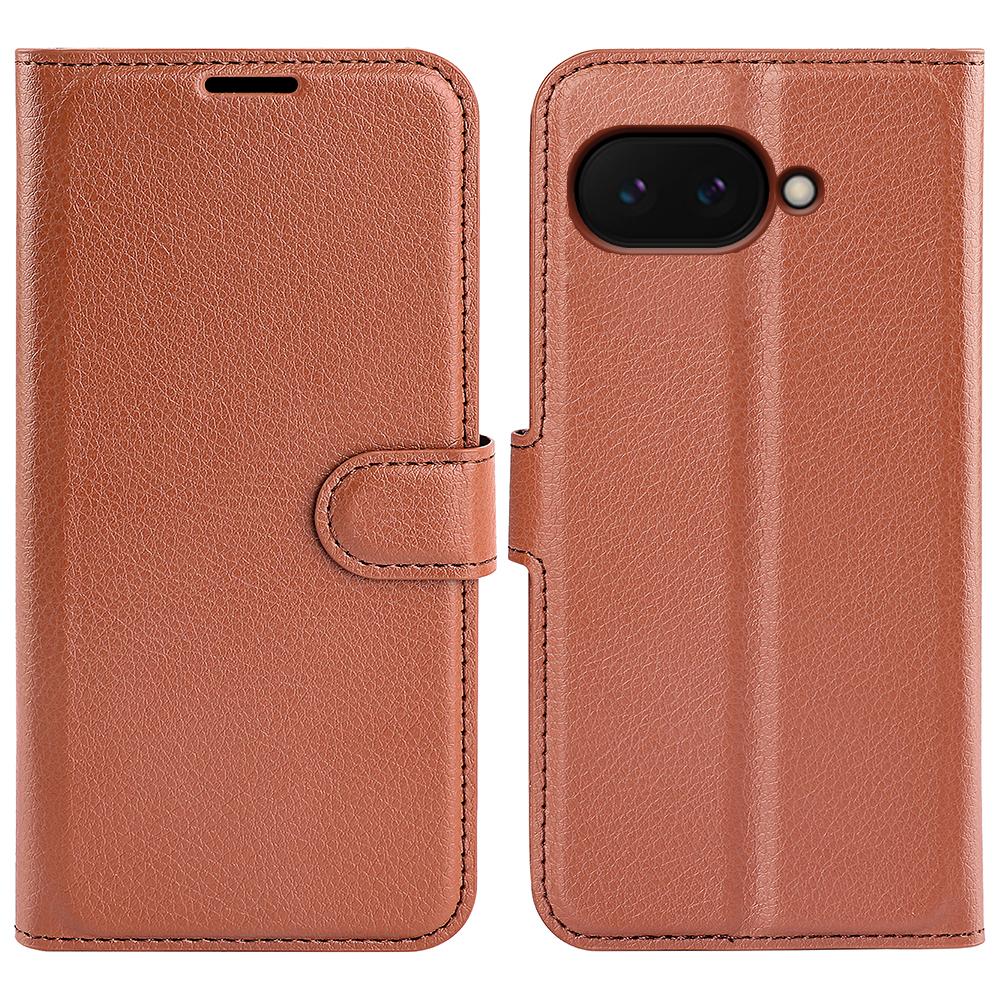 For Google Pixel 9a Case Litchi Texture Shockproof Leather Wallet Phone Cover