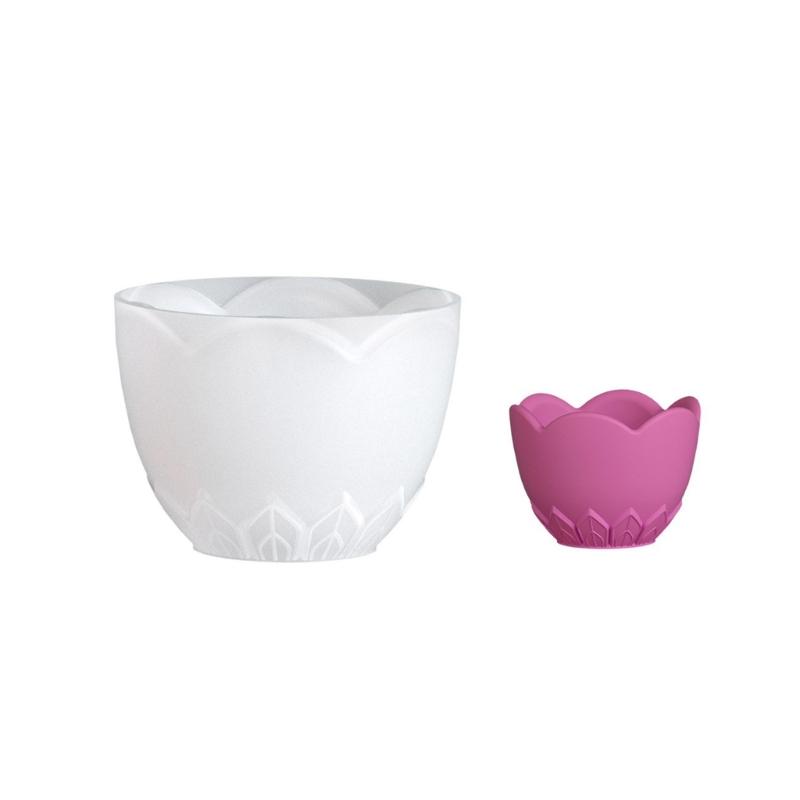 Flexible Leaf Design Candle Cup Jar Mold Jewelry Box Molds Silicone Texture for Resin Crafting Craft and Home Decoration