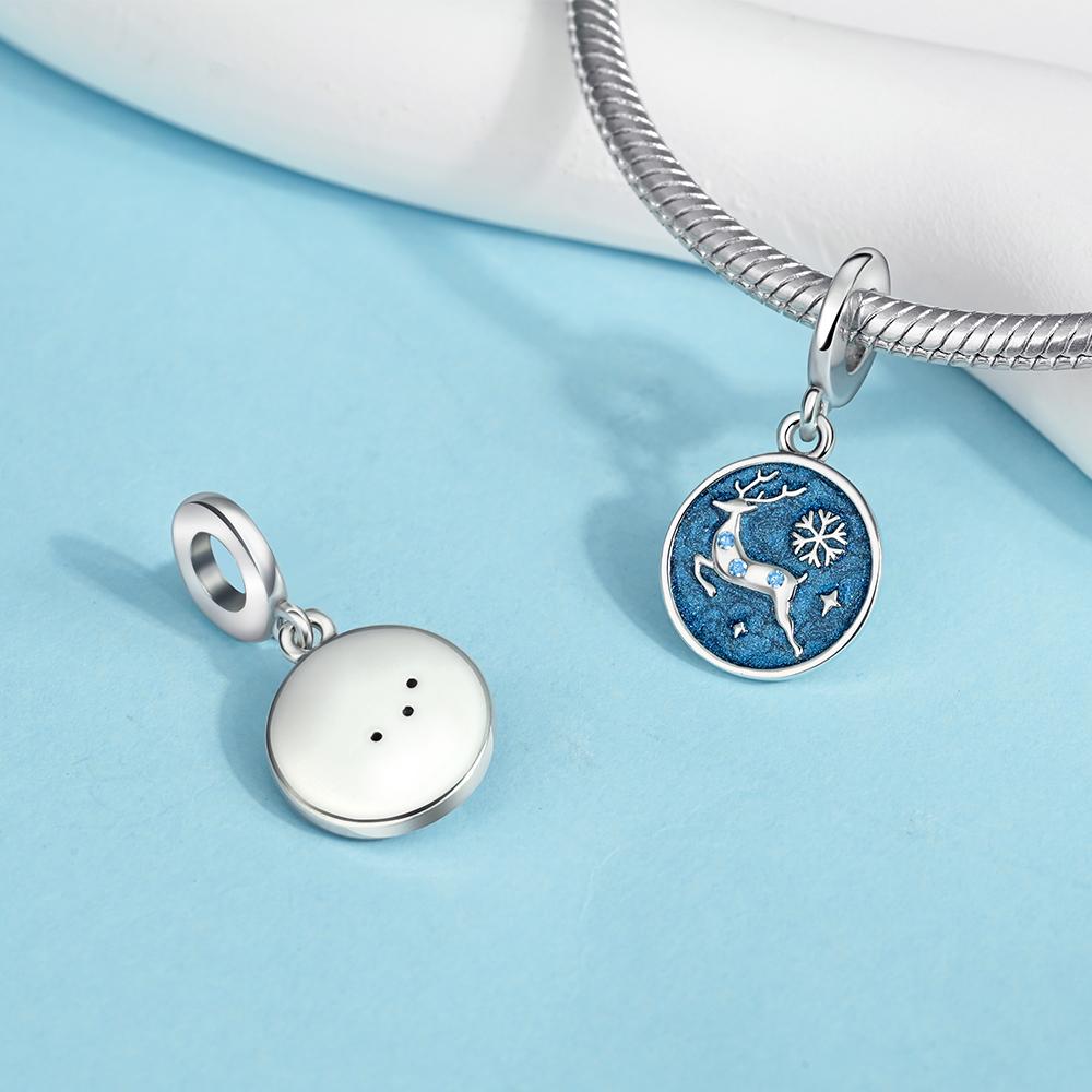 Novos Berloques de Cobre de Natal Papai Noel Berloques para Pulseira Corrente Cobra Colar Feminino Joias Diy