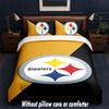 Pittsburgh Steelers Design Bed Bedding Set 1 Duvet Cover + 2 Pillowcases Soft Breathable Household Bed Linens