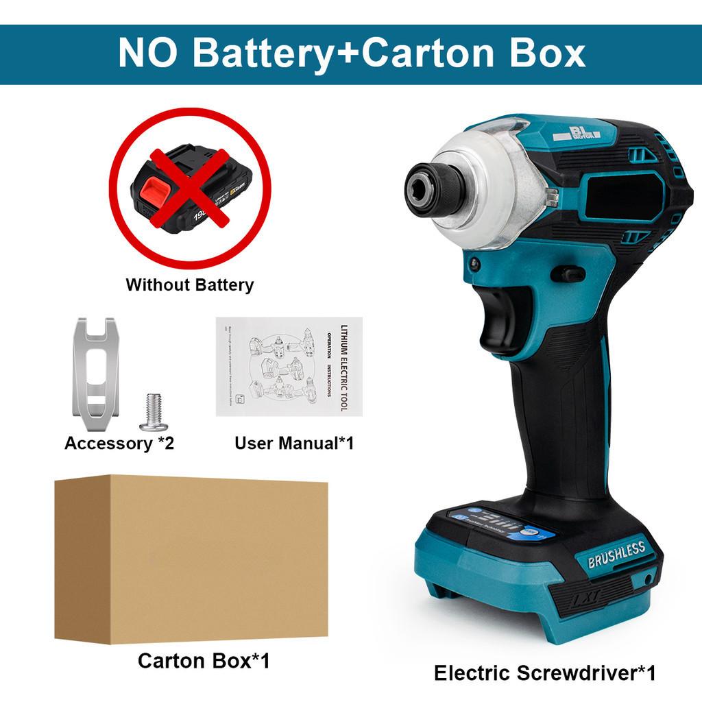 

10000 об/мин Аккумуляторная бесщеточная ударная дрель Портативная электрическая отвертка Инструмент для домашнего ремонта Ударный гайковерт