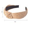 Knotted Headbands for Women Summer Trendy Straw Headband with Knot, Boho Women Fashion Head Band for Beach Vacation Hair Accessories for Women