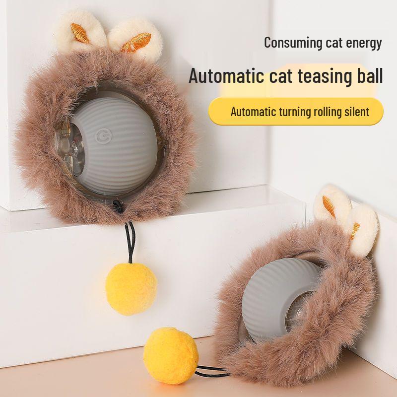 Intelligentes Ausweichen Elektrisches Katzenspielzeug zur Langeweilebekämpfung - Automatischer interaktiver Ball für Kätzchen und Katzen