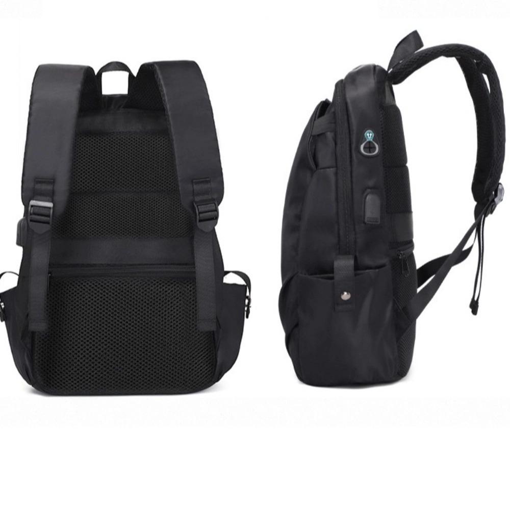 Large-capacity Casual Backpack Breathable Solid Color Backpack Men Backpack  Travel