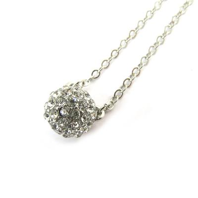 [N5001] - Silver White 'Sissi' Designer Necklace