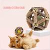 Catnip Silvervine Feather Galls Raffia Toys for Cats, Teething Stick Chew Toys Interactive Cat Teaser Wand Plaything