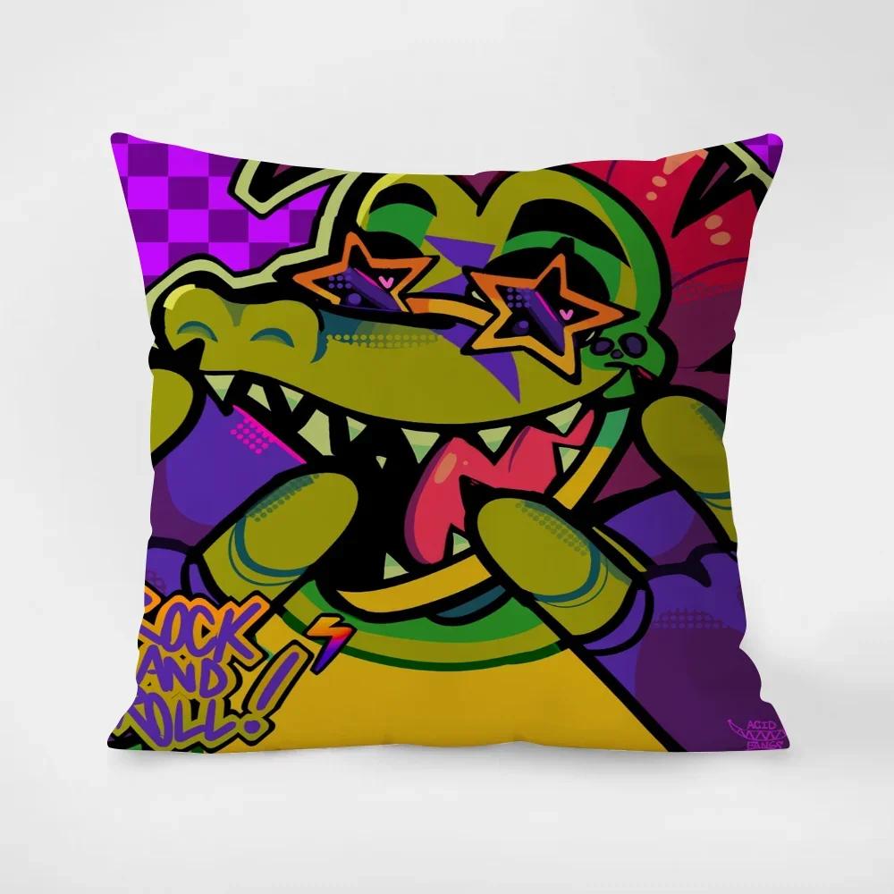 Fnafs Case for Pillow Cover Cushions Pillowcase _ Chair Cushion Lounge Chairs Decorative Pillowcases Duple Printingz,(6) 30x30cm