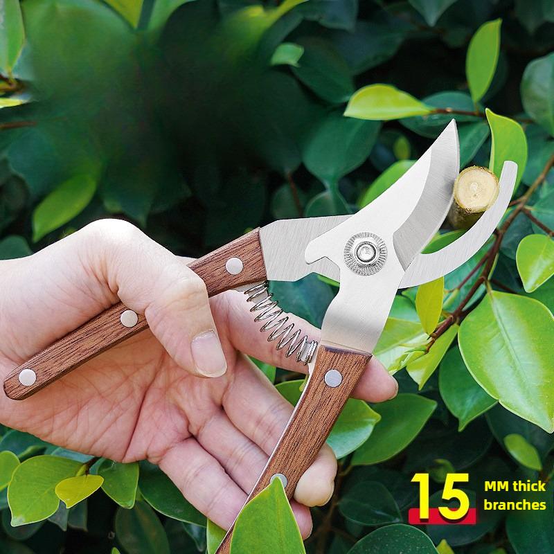 Professional Pruning Shears Multi-purpose Garden Trimming Fruit Picking Branch Tree Cutting Tools Stainless Steel Scissors