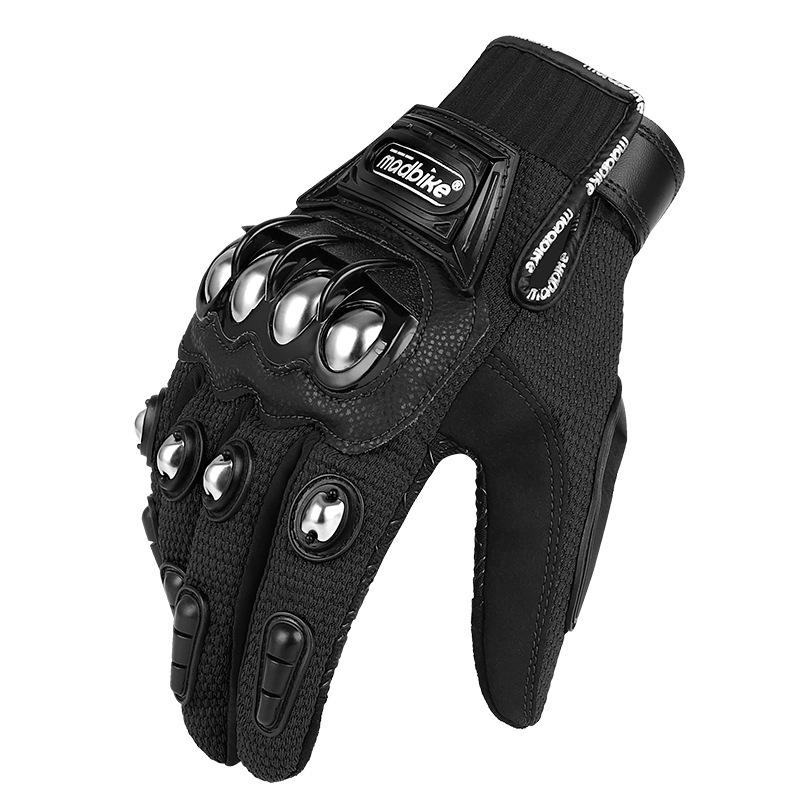 Motorcycle gloves with touch, riding gloves racing locomotive gloves alloy protective outdoor gloves