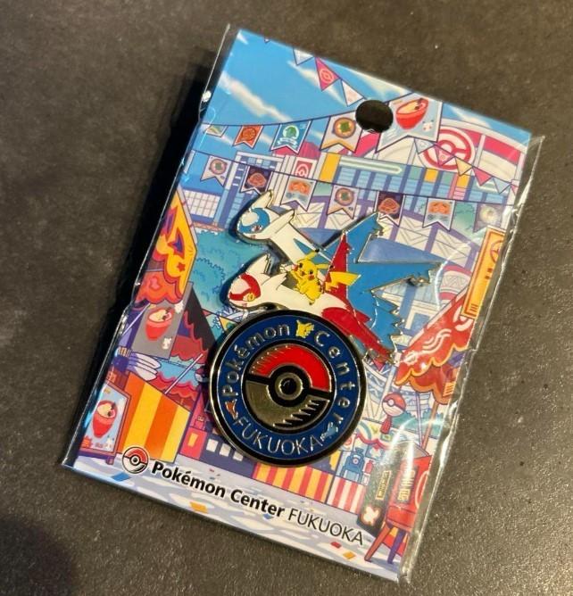 

[Pokemon Center FUKUOKA Limited Logo Pin] Japan Limited Pikachu