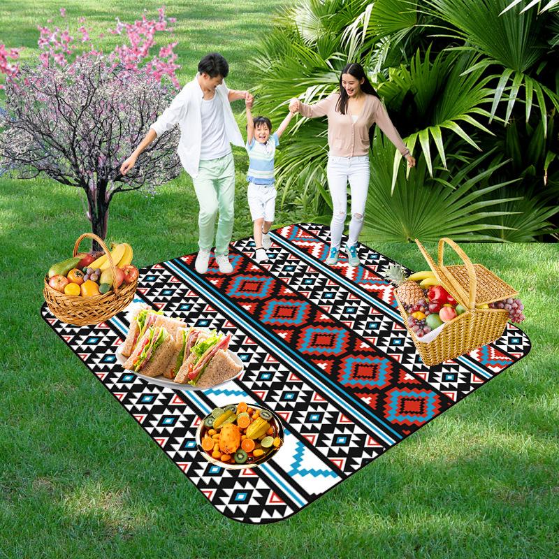 Picnic Blankets Extra Large, Waterproof Foldable Outdoor Beach Blanket,3-Layer Picnic Mat for Camping, Hiking, Travel, Park, Concerts