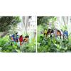 Stained Glass Birds Home Room Window Panel Hanging Suncatcher Decor Balcony