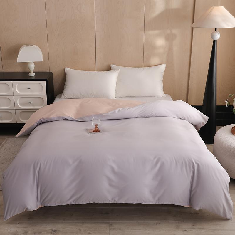 2025 new twill pure cotton quilt cover cotton solid color quilt cover single student dormitory skin-friendly single quilt cover