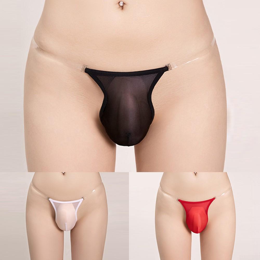 See Through Mens Briefs Stretch Thongs Comfortable