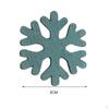 100Pcs Wood Snowflake Embellishments Christmas DIY Gifts 3cm Decor Crafts Slices