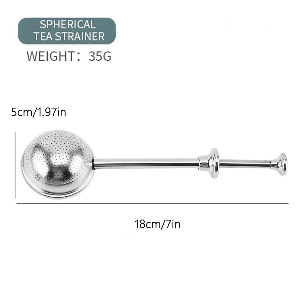 Stainless Steel Strainer Ball Press Telescopic Tea Filter Creative Portable Hanging Multi-purpose Household Kitchen Tool