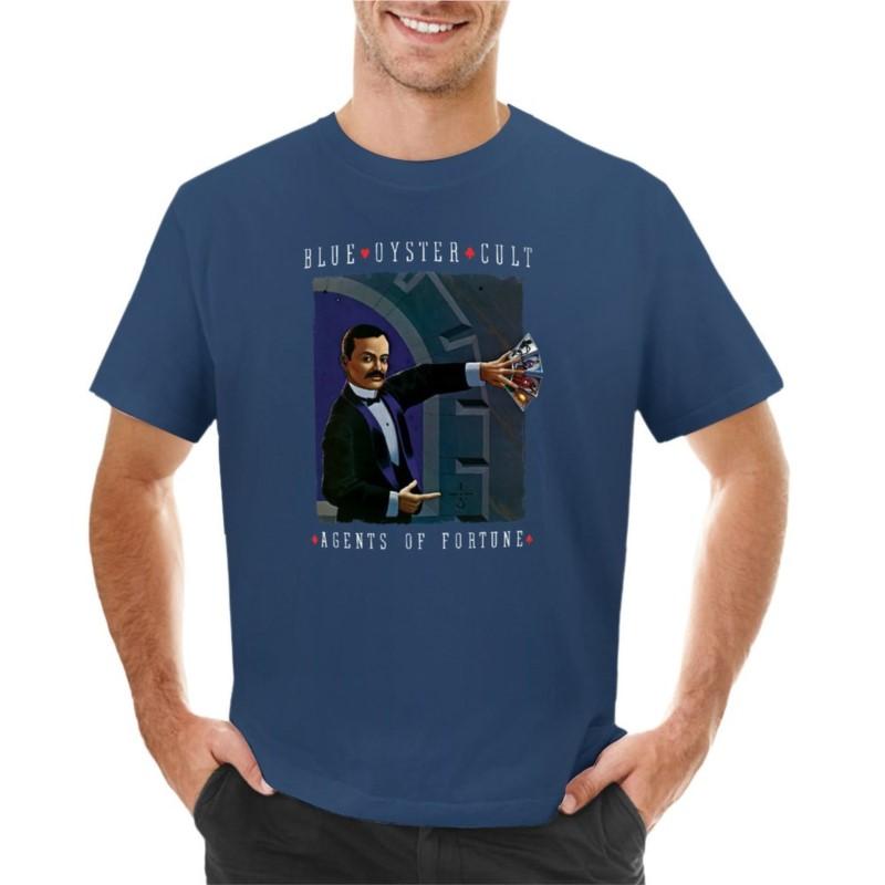 Blue yster Cult Agent of fortune TShirt Tee shirt sports fan tshirts men workout shirt S