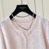 Elegant Short Sleeve Knit Top for Women