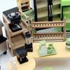 Dollhouse Grid Space Mini Coffee Pot Micro Scene Model DIY Kitchen Family Toy Doll Girl Gift Dollhouse Furniture Accessories