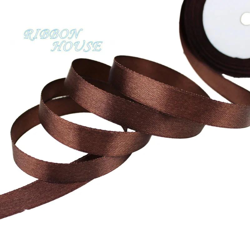 (25 yards/roll) 6mm Single-sided Satin Ribbon Woven Ribbon Gift Packaging Christmas Decoration Handmade Ribbon DIY Wholesale