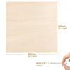 Dofiki 25pcs 3mm Birch Plywood, 400 x 400 x 3mm Plywood Boards for Laser Cutting and Engraving, Wood Burning DIY, 3mm Birch Sheets, 1/8" x 15.7" x 15.