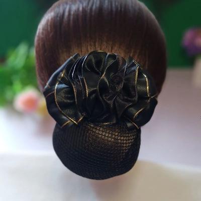 Clip Hair Clip Headwear Hotel Floral Spring Clip Hairgrips Cover Net Korean Bun Snood Ponytail Clip