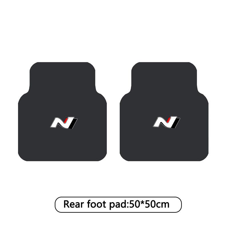For Hyundai N NLine Tucson Accent Elantra Santa fe Sonata I10 2/4pcs Car Floor Mats Universal Auto Foot Pad Automobile Interior