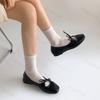 Fashion Eleagnt Ballet Style Square Head Shallow Mouth Flat Single Shoes for Women's Summer 2025 New Comfortable Slip on Mary Jane Shoes