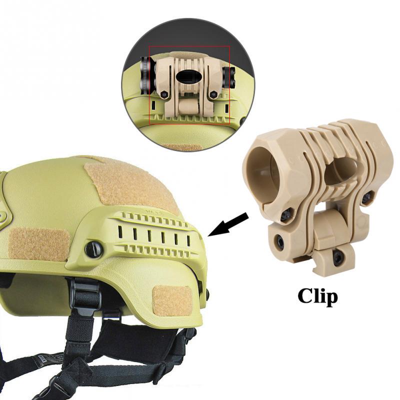 Release Flashlight Clamp Holder Mount For Fast Helmet