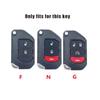 For Jeep 2 3 4 Buttons Zinc Alloy Leather Car Key Case Cover For Jeep Gladiator JT Sahara JLU Wrangler JL Rubicon 2018 2019 A