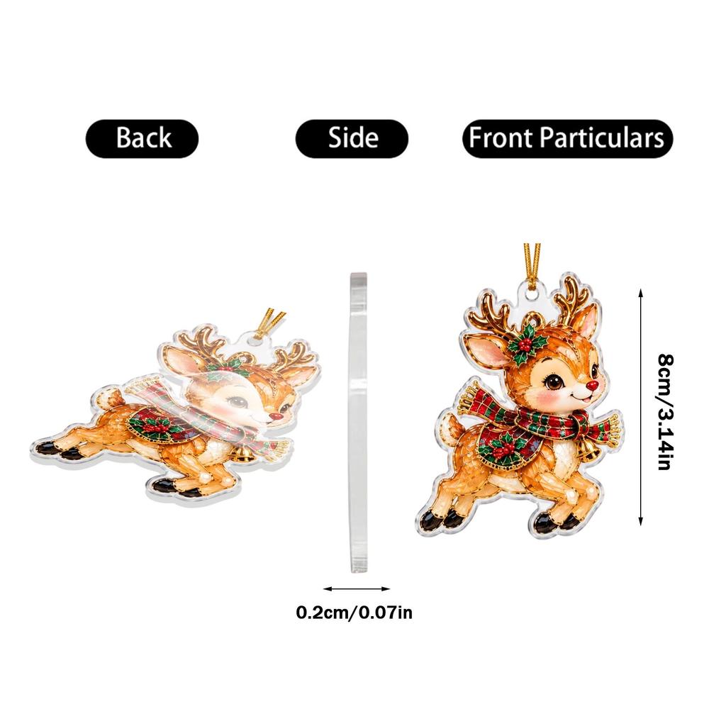 Christmas Tree Acrylic Hanging Ornament Holiday Decoration for Christmas Tree and Home