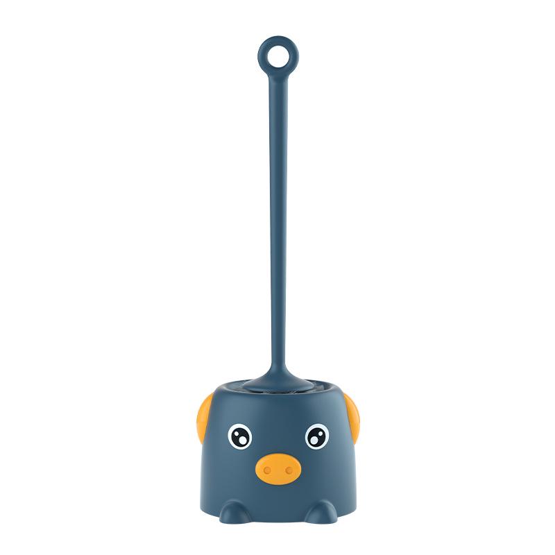 Multifunctional Soft-Bristle Toilet Brush with Long Handle & Base