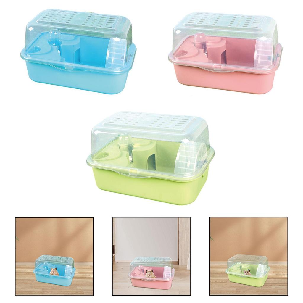 Hamster Cage Habitat BreathablemExercise Playing House,Mice and Rat Habitat House,for Gerbils Rats Hedgehog Bunny Guinea Pigs