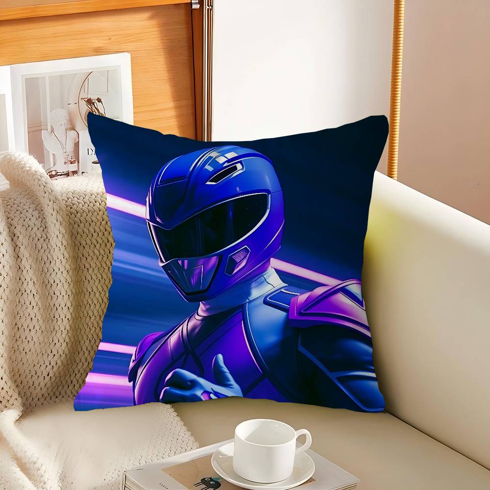 

P-Power R-Rangers Pillowcases Home Bedding Decorative Pillow Cover Wedding Super Soft Pillow Case 16x16Inch