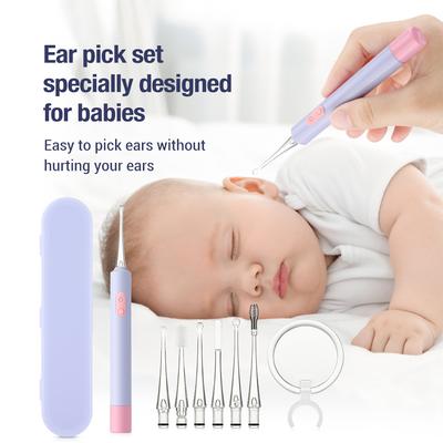 Luminous Ear Spoon with Magnifier Ear Wax Removal Tweezer Ear Cleaner Earpick LED Light Endoscope Penlight Rechargeable Ear Care