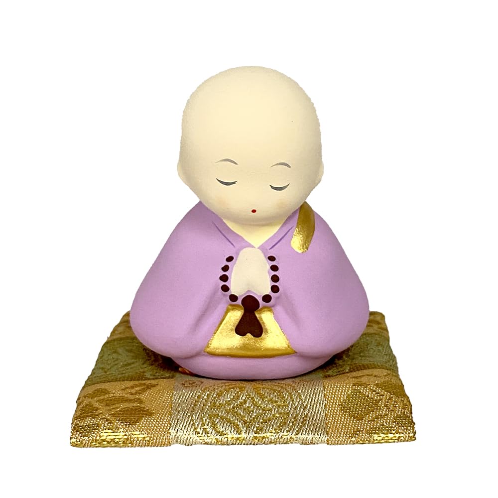 Bon Festival Lantern, Obon Lantern, Obon, First Bon Festival, Unglazed Ceramic, Gratitude, Monk, Purple, Ryukodo, Compact, Mini, Cute, 2023, Jinya