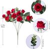 Eucalyptus & Small Roses Wedding Bouquet - Artificial Home Decoration