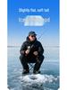 Lightweight 70g Soft Action Winter Ice Fishing Rod Set with Lure and Baitcasting Reel for Crucian Carp and Raft Fishing.