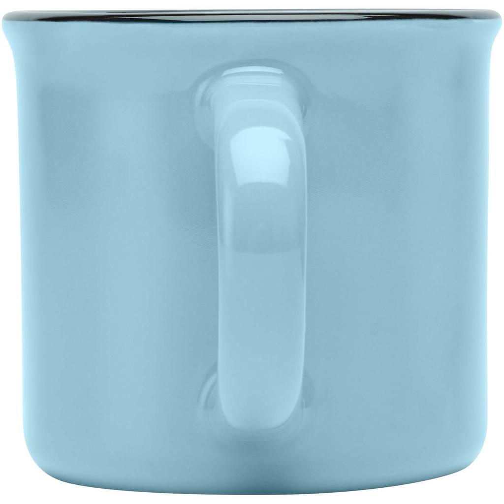 Glass "Bari" 240 ml glossy ceramic mug Reef blue