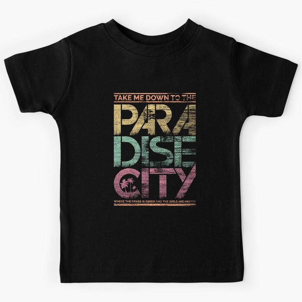 Guns N Roses - Paradise City lyrics Kids T-Shirt 160