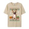 Boy Prevalent Europe Tops Shirts Cotton T Shirts Preppy Style Funny Pug Christmas Ugly Dog Xmas Tshirt Designer T Shirt Men