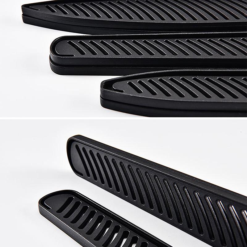 Kitchen Knife Sheath Black Plastic Knife Covers Knife Blade Protector Cover Edge Guards Case Boning Fruit Bread Chef Knife Tool