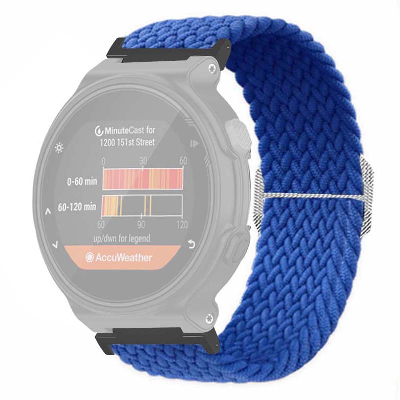 For Garmin Forerunner 220/230/235/735XT/620/630 Watch Strap Stretchy Braided Nylon Band