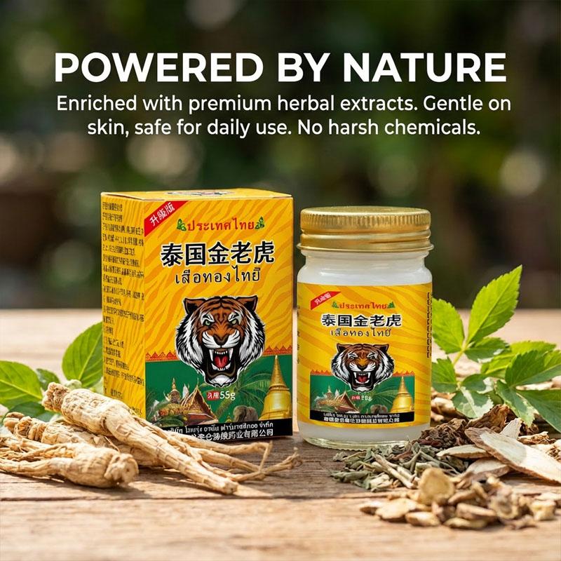 

Крем для облегчения боли в суставах и мышцах - Тайский Золотой Тигровый Бальзам для боли в плечах, коленях и пояснице