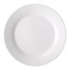 Assiettes plates de dîner rondes en céramique blanche Churong 9 pouces