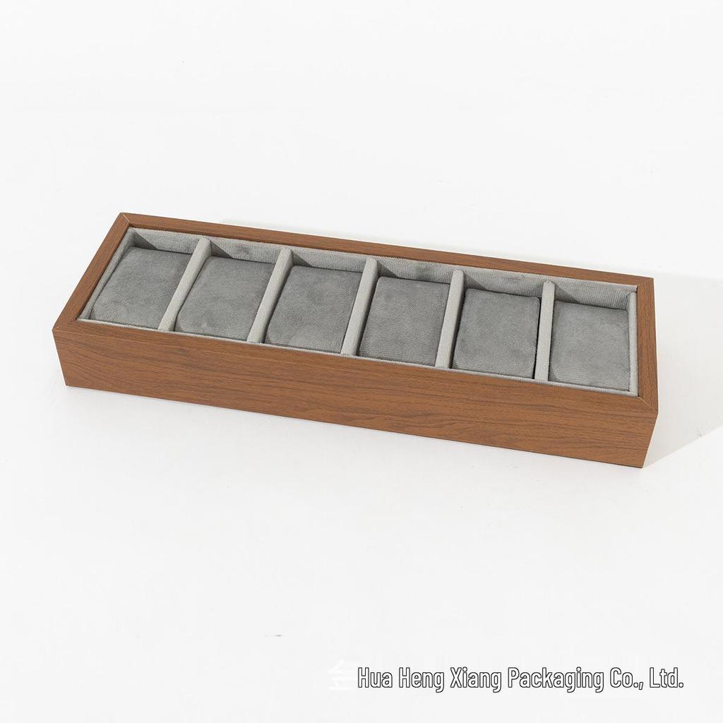 Watch Display and Storage Box with Velvet Stand